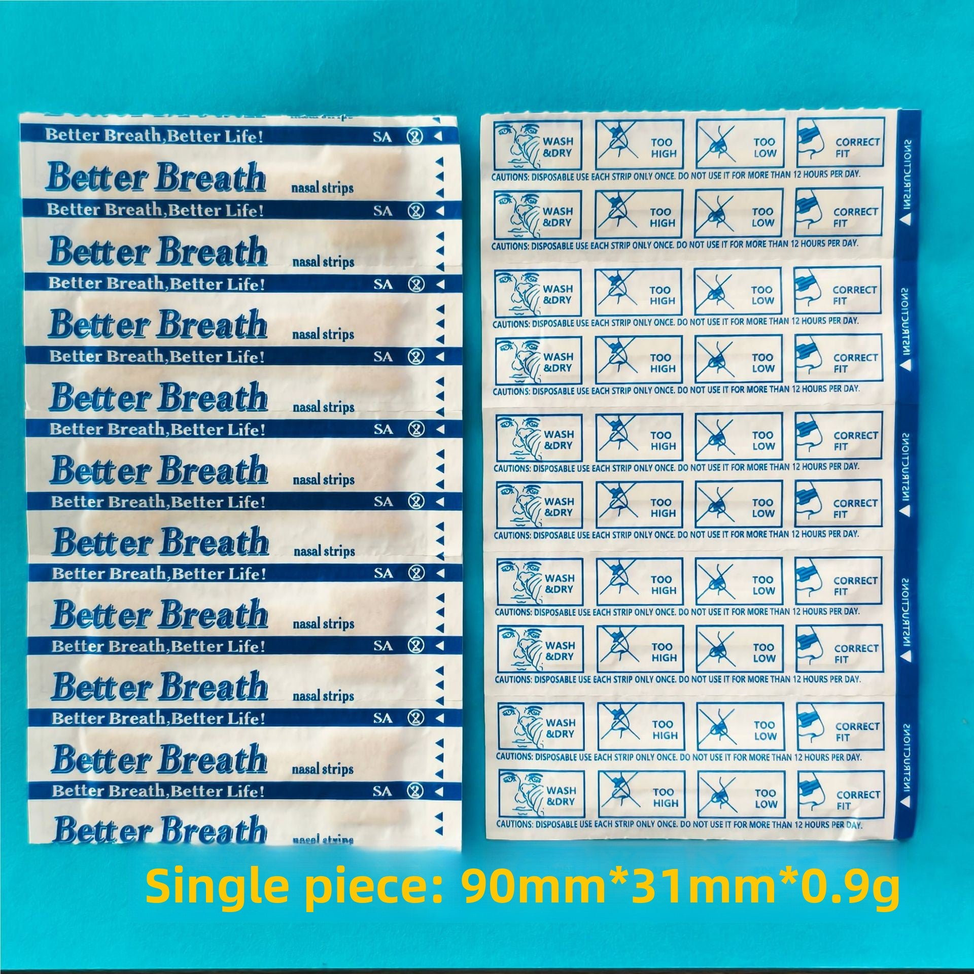 Breathable Anti-Snoring Nasal Strips